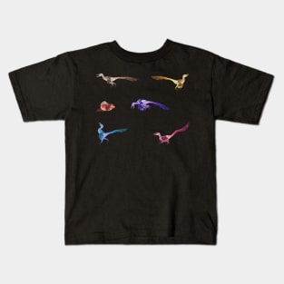 Color Velociraptors! 4 Kids T-Shirt